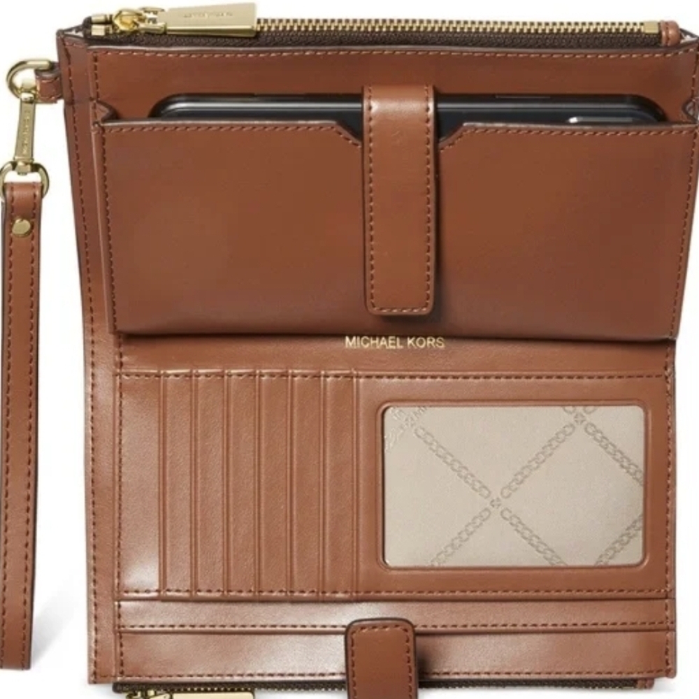 Michael Kors Black and Tan Men's Wallet - Picture 7 of 7